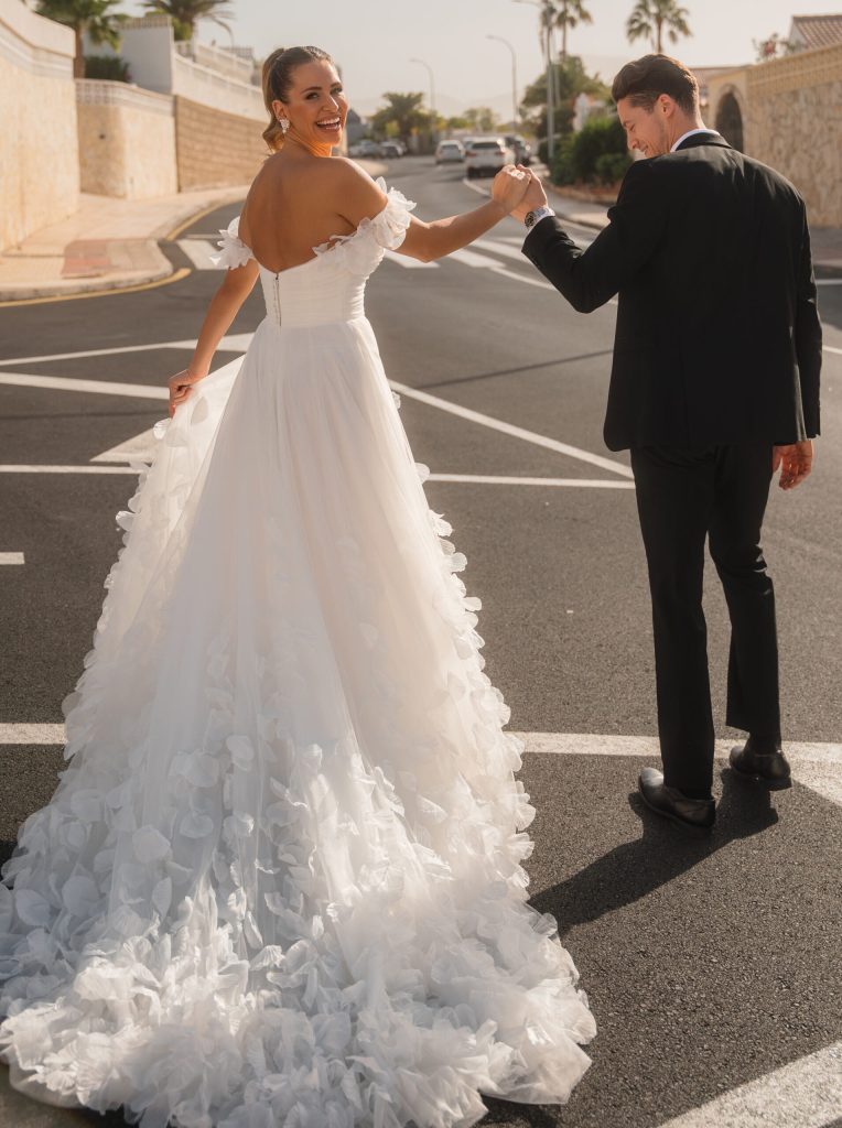 coda sposa d'effetto
